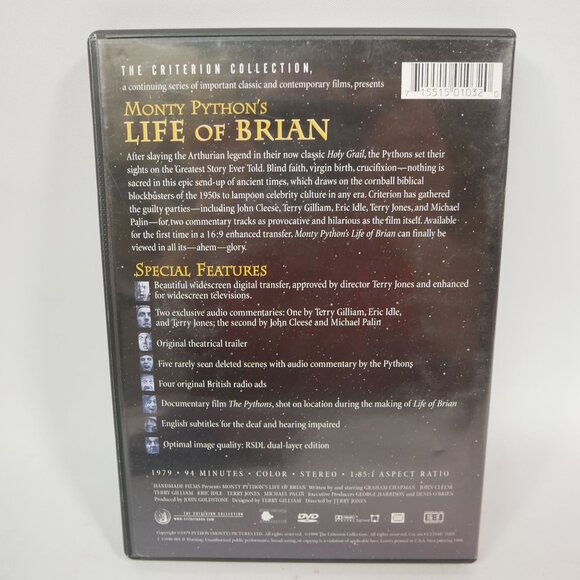 Monty Python DVD Set: Holy Grail SE & Life Of Brian Criterion Collection TESTED - Picture 5 of 5